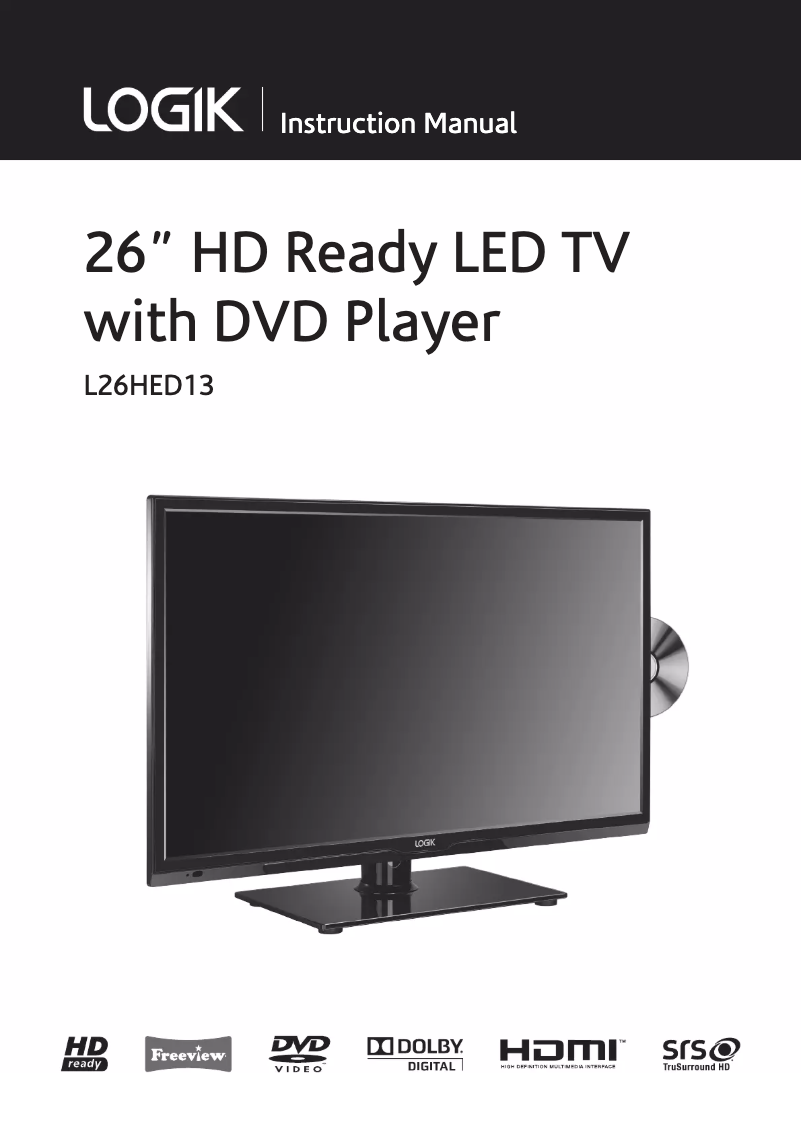Página 1 del manual Manual de usuario Logik L26HED13