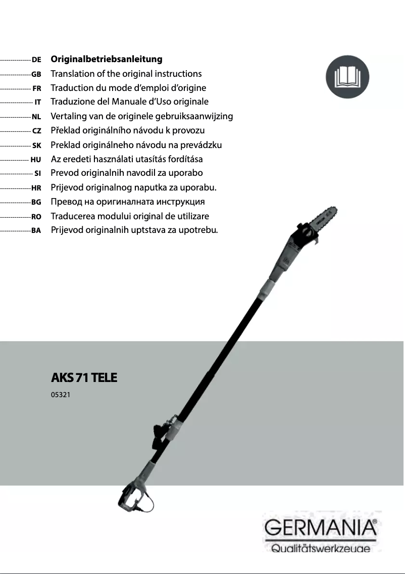 Image de la première page du manuel de l'appareil AKS 71 TELE