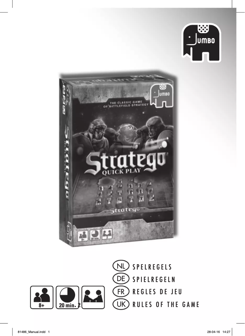 Page 1 de la notice Manuel utilisateur Jumbo Stratego scifi quickplay