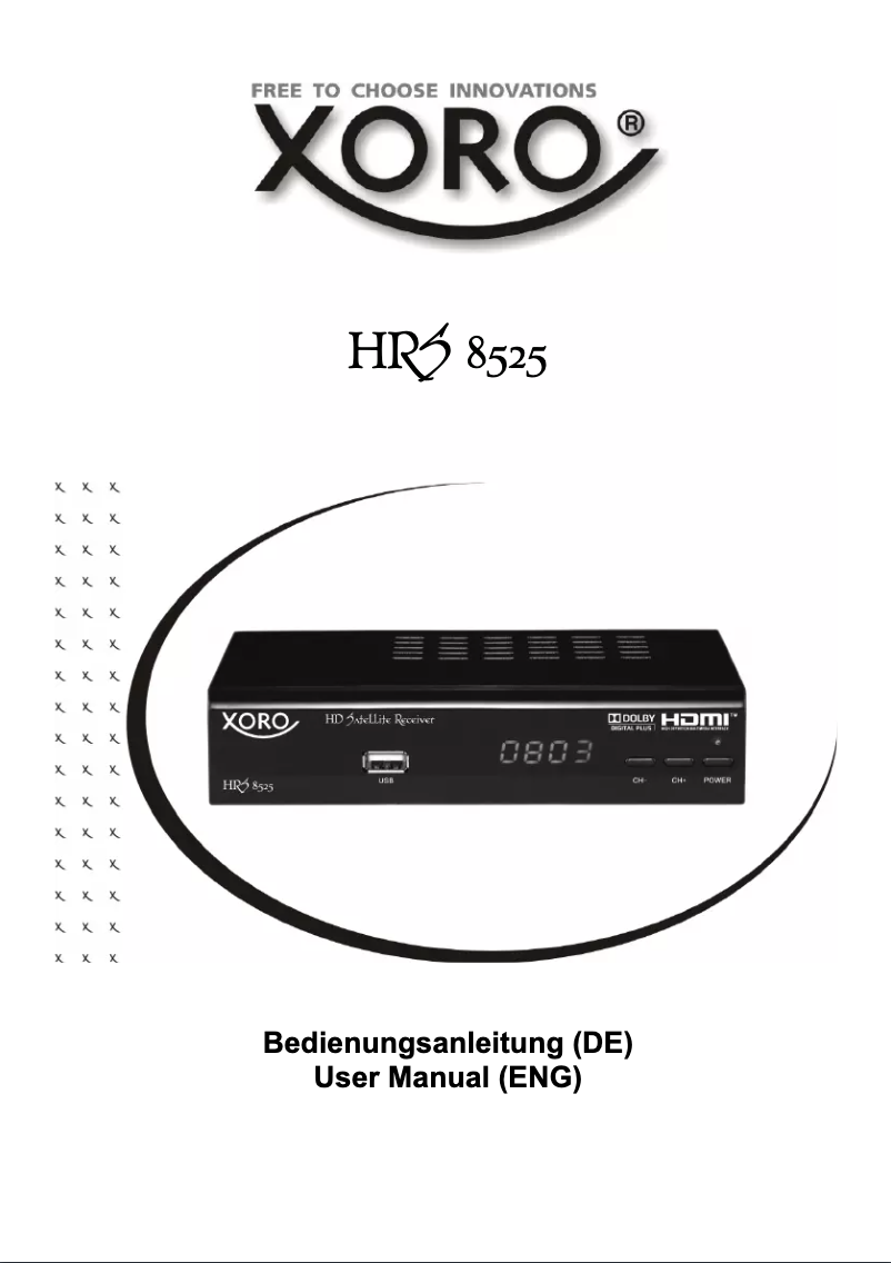 Image de la première page du manuel de l'appareil HRS 8525