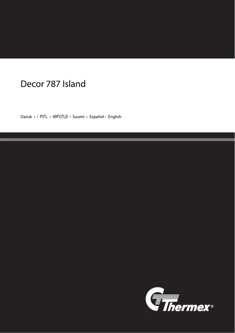 Image de la première page du manuel de l'appareil Decor 787