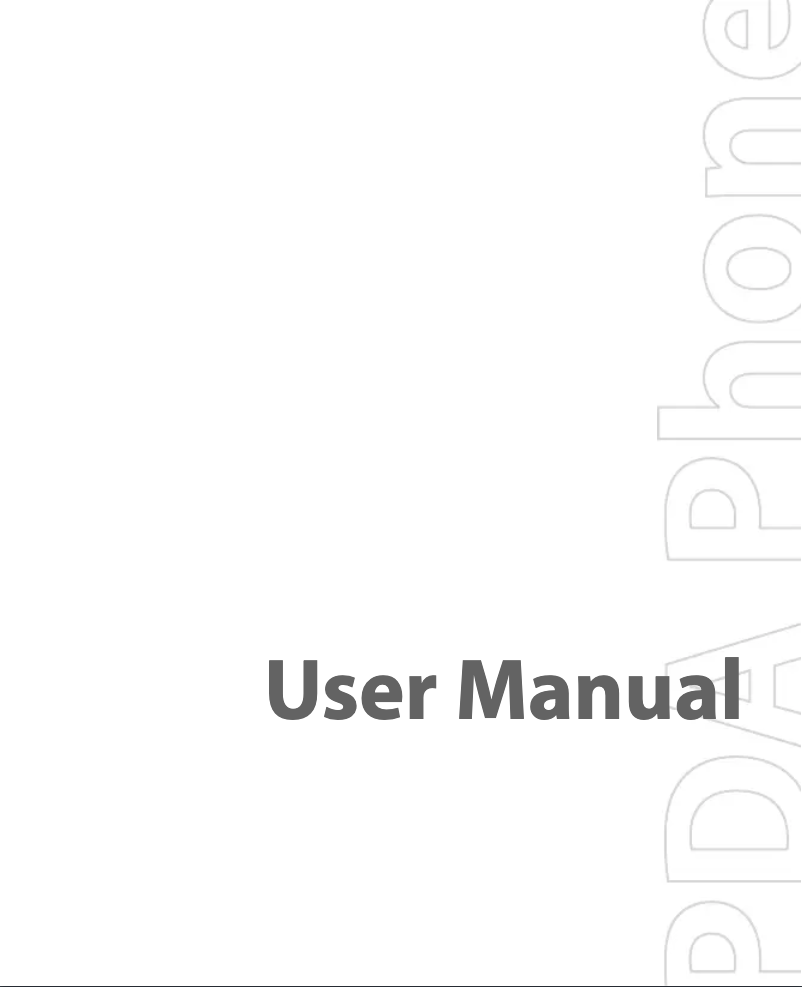 Image de la première page du manuel de l'appareil XDA Stellar