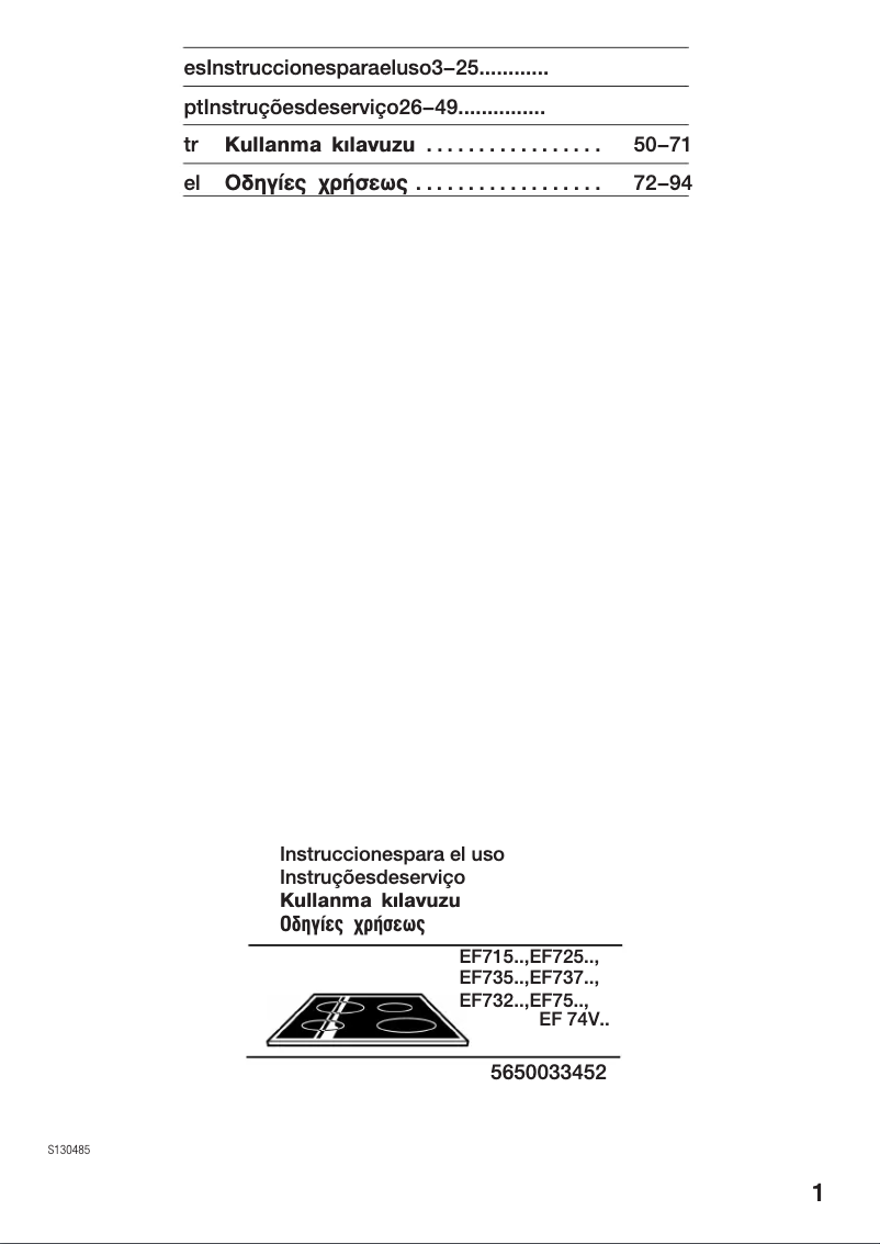 Page 1 de la notice Manuel utilisateur Siemens EF 737501