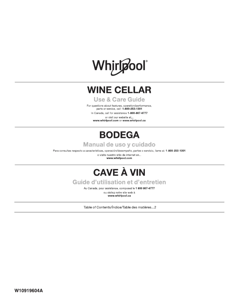 Image de la première page du manuel de l'appareil WUW55X24HS