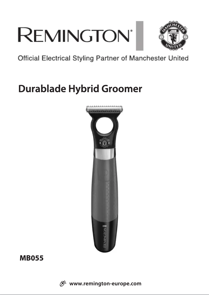 Page 1 de la notice Manuel utilisateur Remington Durablade Hybrid Groomer MB055