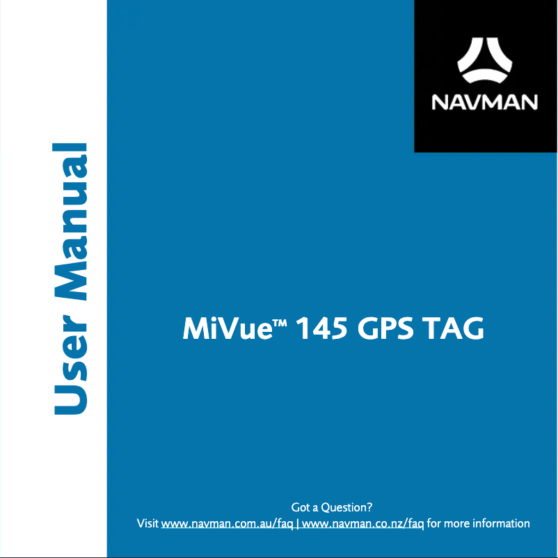 Image de la première page du manuel de l'appareil MiVue 145 GPS TAG