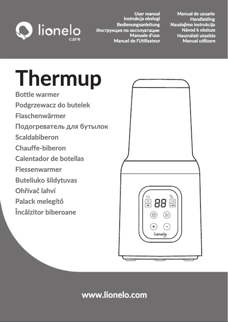 Page 1 de la notice Manuel utilisateur Lionelo Thermup