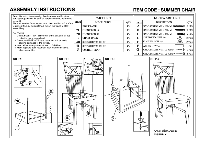 Page 1 de la notice Manuel utilisateur Talgø Summer