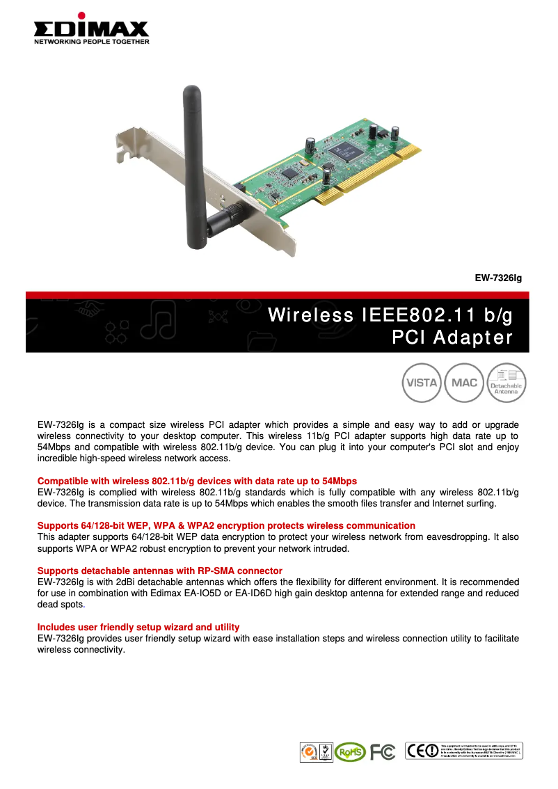 Página 1 del manual Manual de usuario Edimax EW-7326Ig