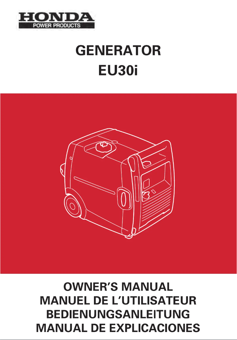 Image de la première page du manuel de l'appareil EU30i