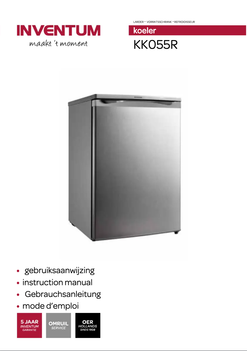 Image de la première page du manuel de l'appareil KK055R