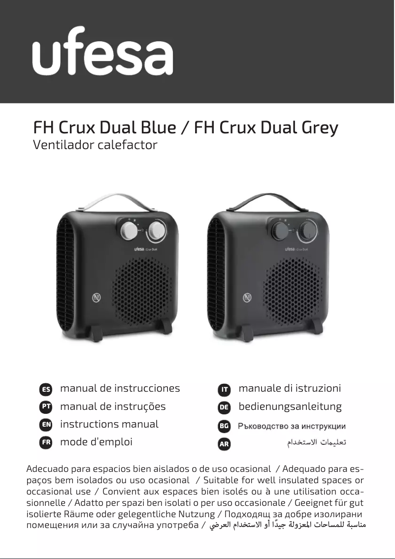 Page n°1 - Manuel utilisateur Ufesa FH Crux Dual