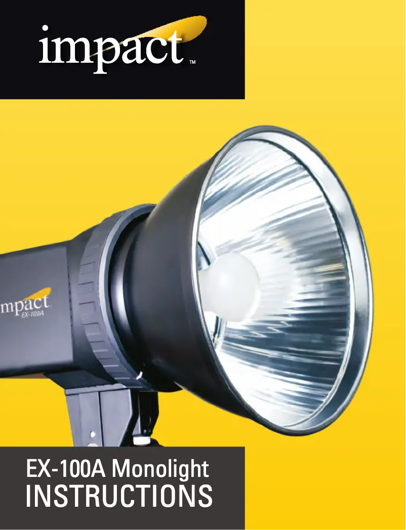Página 1 del manual Manual de usuario Impact EX-100A