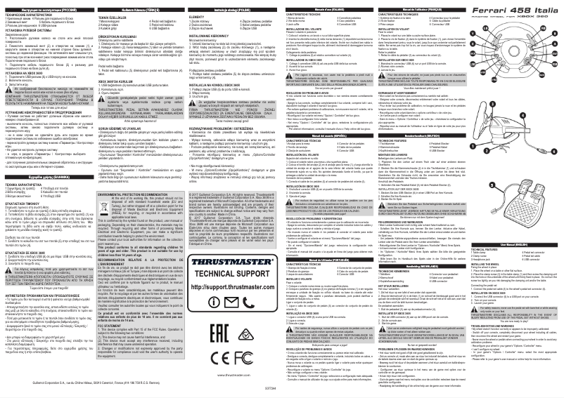 Page 1 de la notice Manuel utilisateur Thrustmaster Ferrari 458 Italia