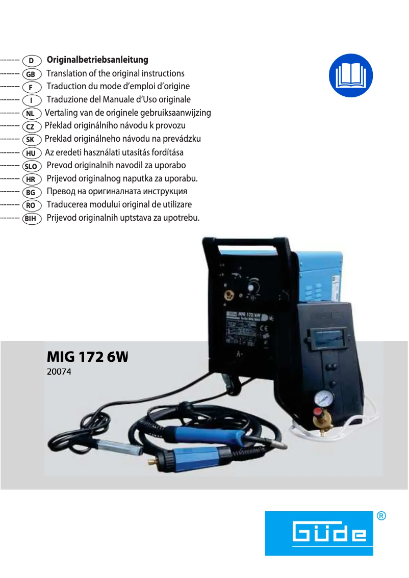 Page 1 of the manual User Manual Güde MIG 172 6W