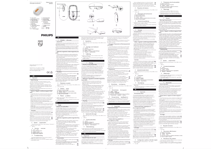 Page 1 de la notice Guide de démarrage rapide Philips SPM5910