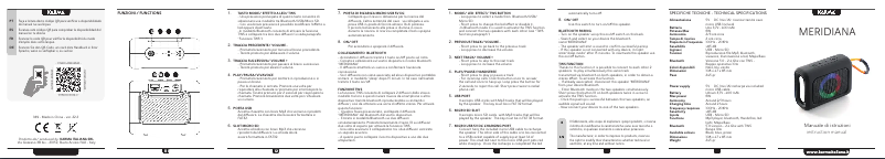 Page 1 de la notice Manuel utilisateur Karma MERIDIANA BL