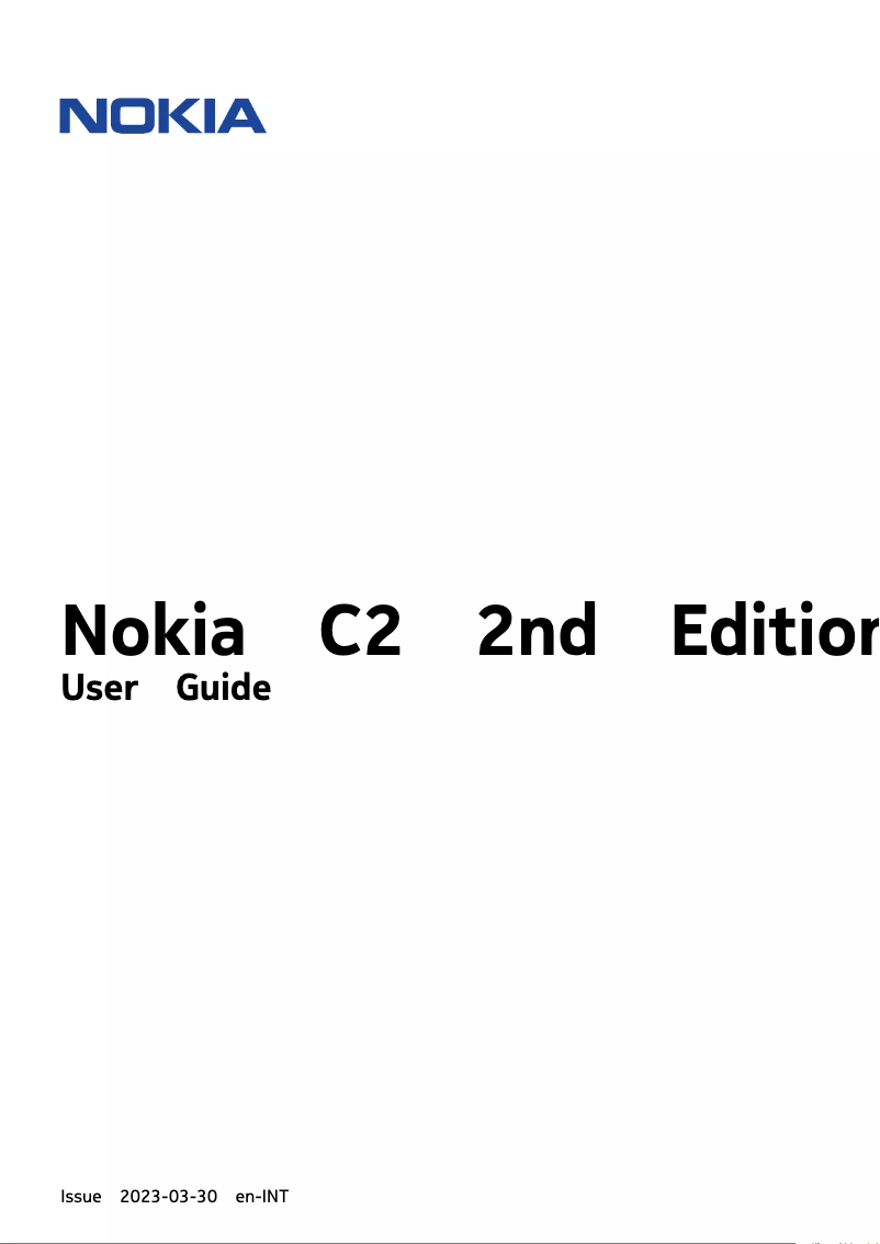 Page 1 de la notice Manuel utilisateur Nokia C2 2nd Edition
