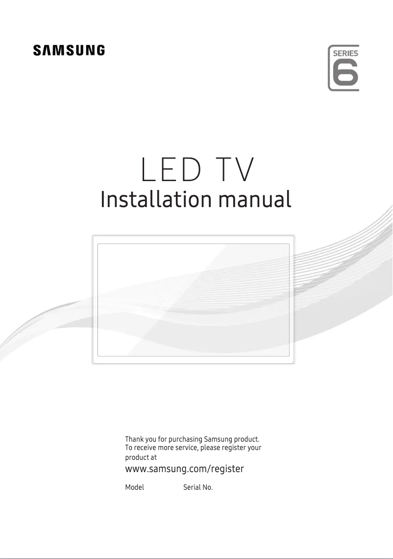 Page n°1 - Mode d'emploi Samsung HG40EE694DK