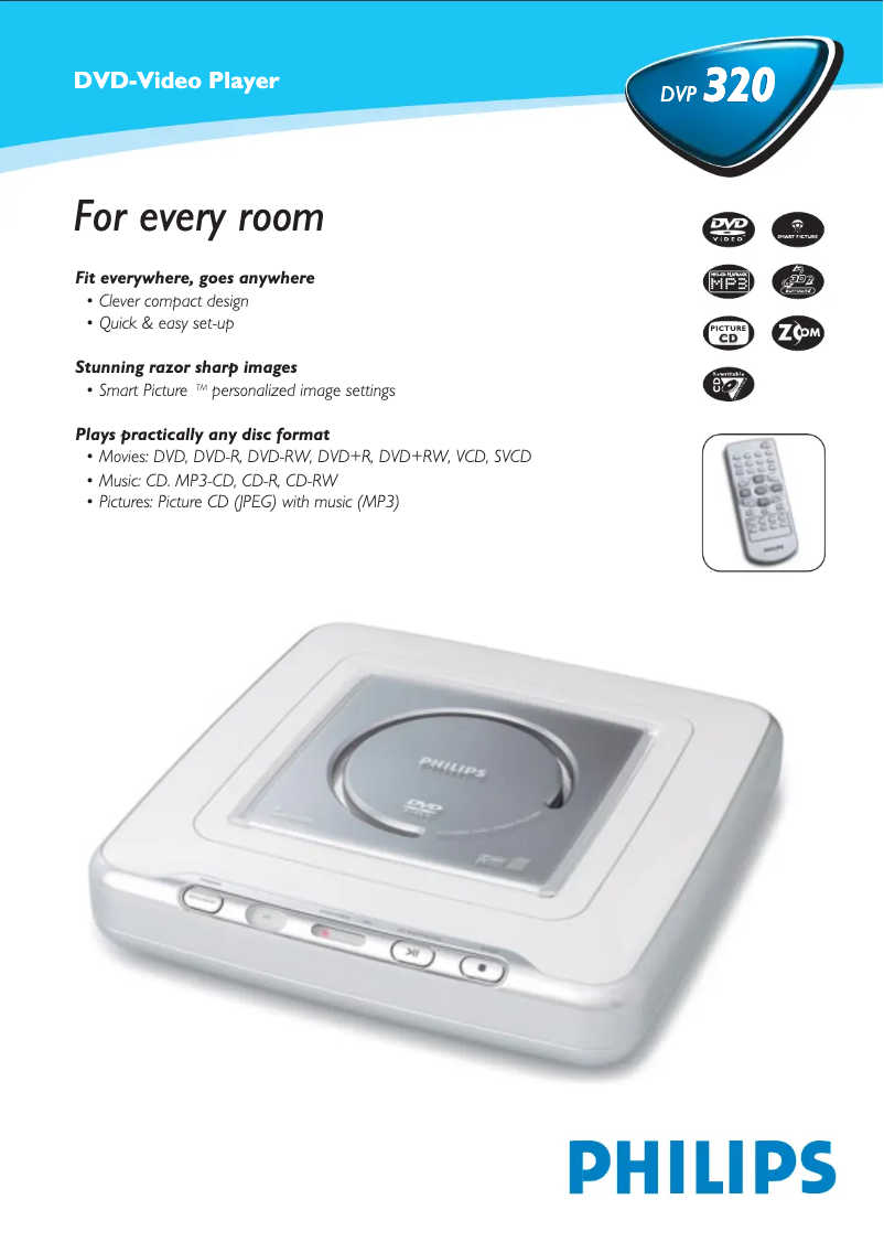Page 1 de la notice Manuel utilisateur Philips DVP320