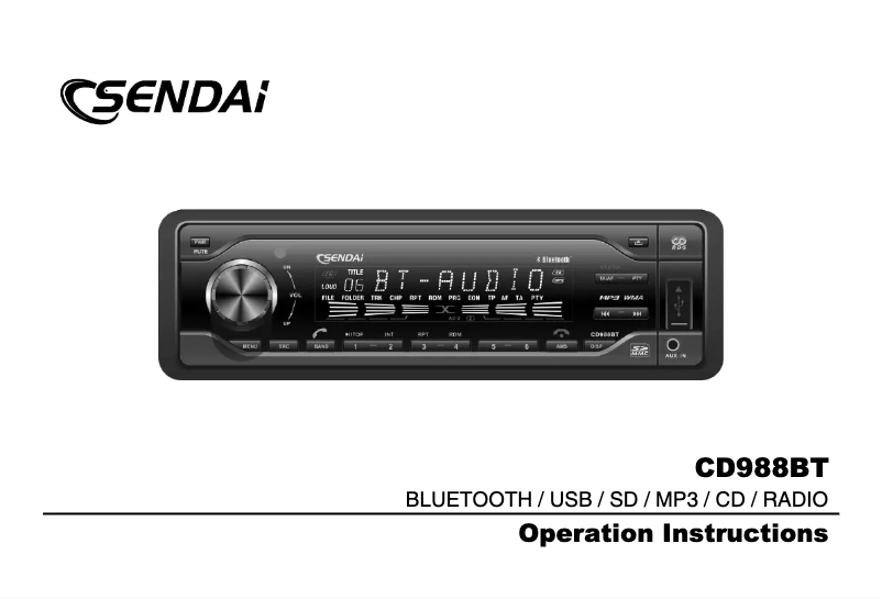 Page n°1 - Manuel utilisateur Sendai CMB747