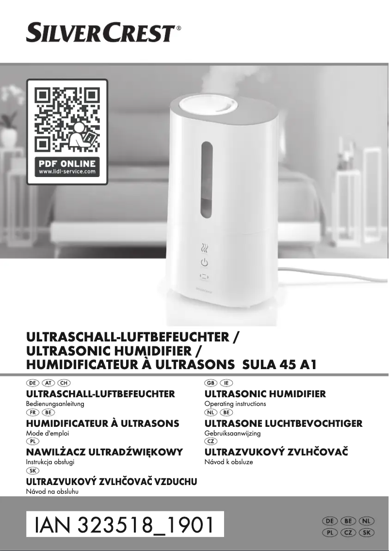 Page 1 de la notice Manuel utilisateur SilverCrest SULA 45 A1