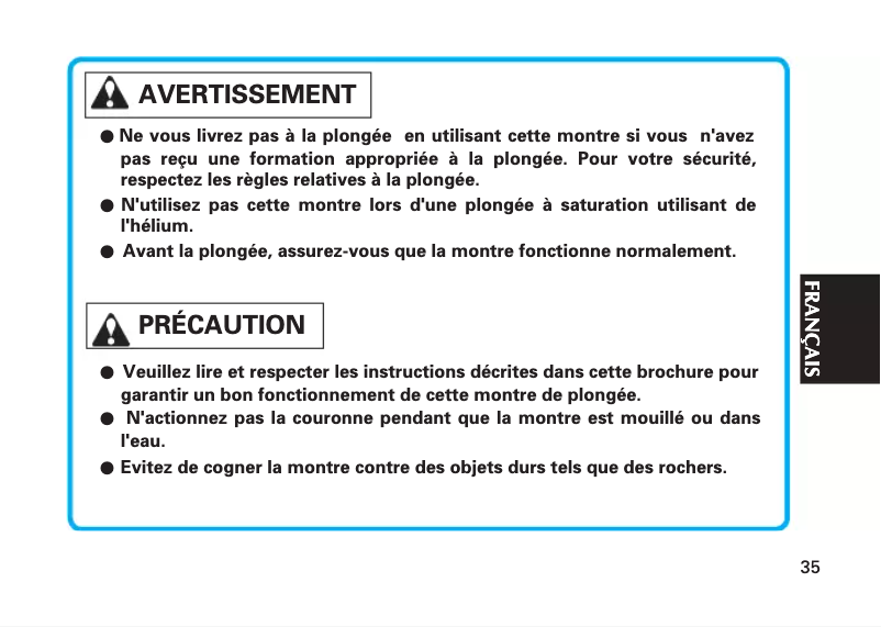 Image de la première page du manuel de l'appareil Presage SRP693J1