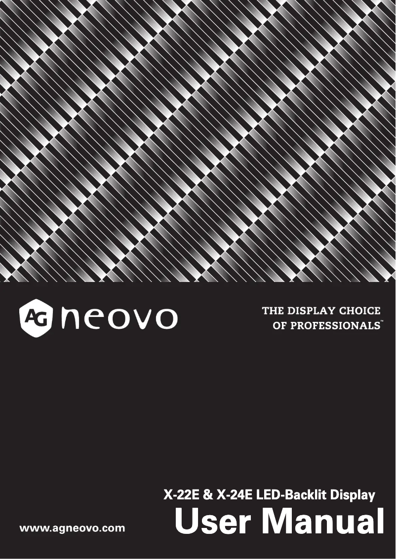 Image de la première page du manuel de l'appareil X-24EW