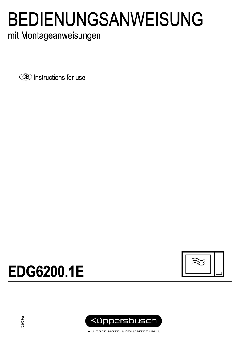 Image de la première page du manuel de l'appareil EDG6200.1E