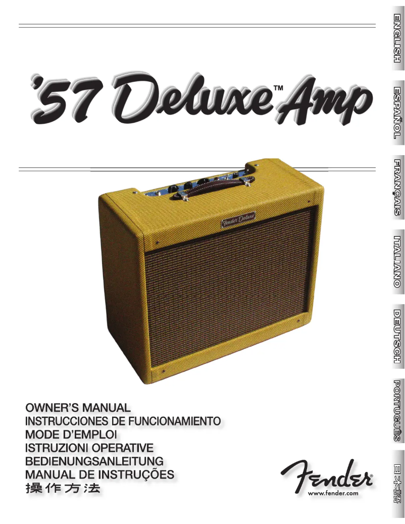 Page 1 de la notice Manuel utilisateur Fender '57 Deluxe Amp