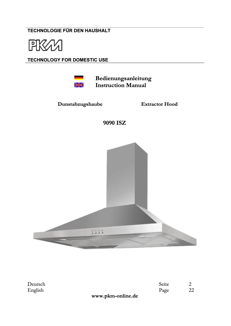 Image de la première page du manuel de l'appareil 9090ISZ