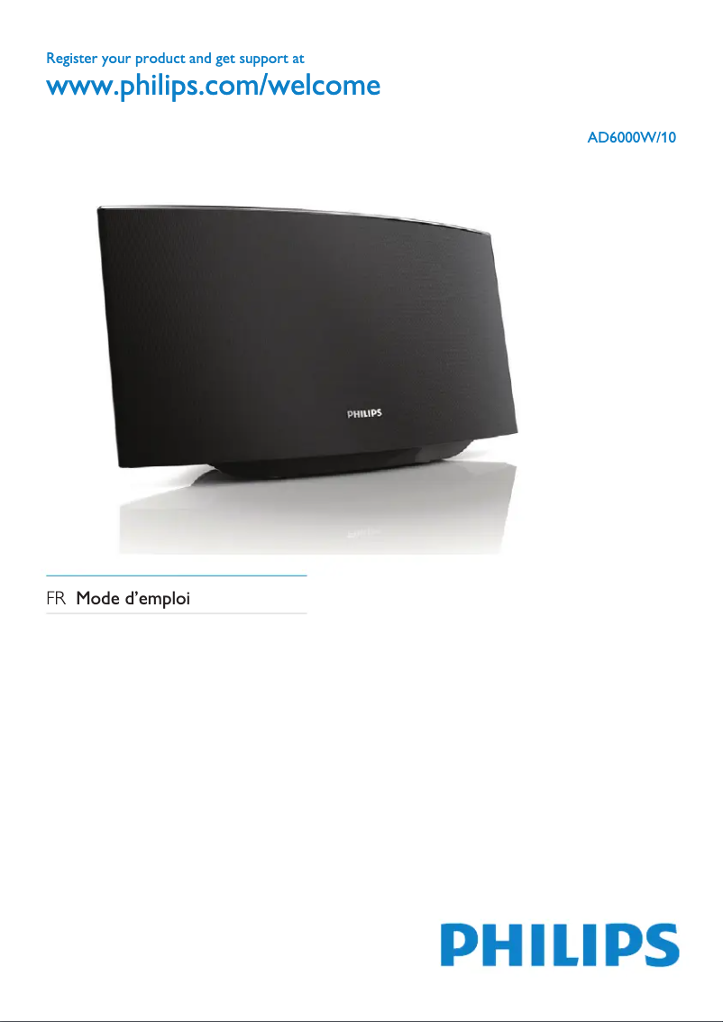 Page n°1 - Manuel utilisateur Philips AD6000W