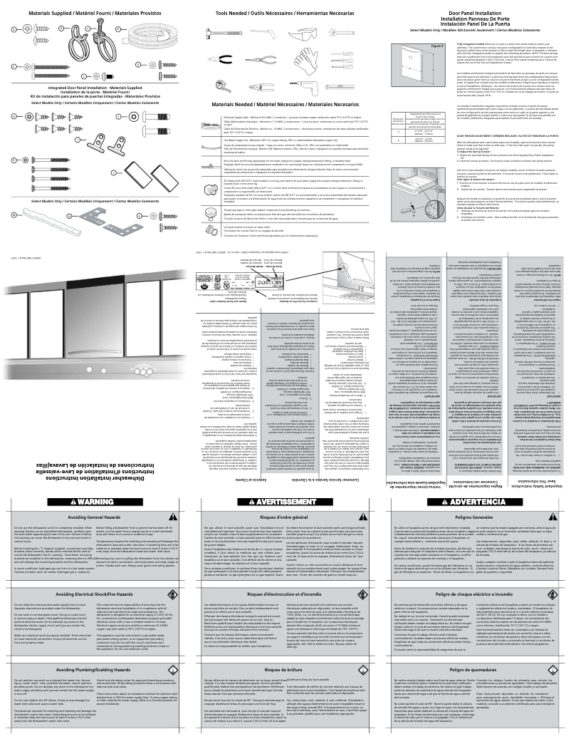 Page 1 de la notice Guide d'installation Bosch SHE55M16UC