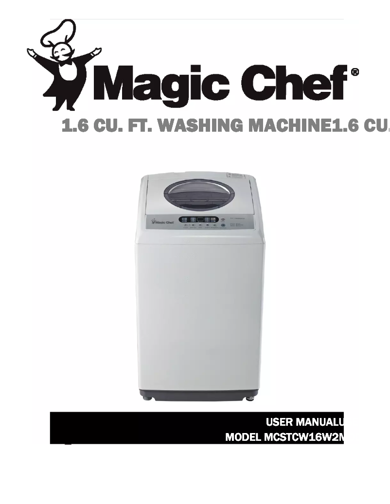 Page 1 de la notice Manuel utilisateur Magic Chef MCSTCW16W2