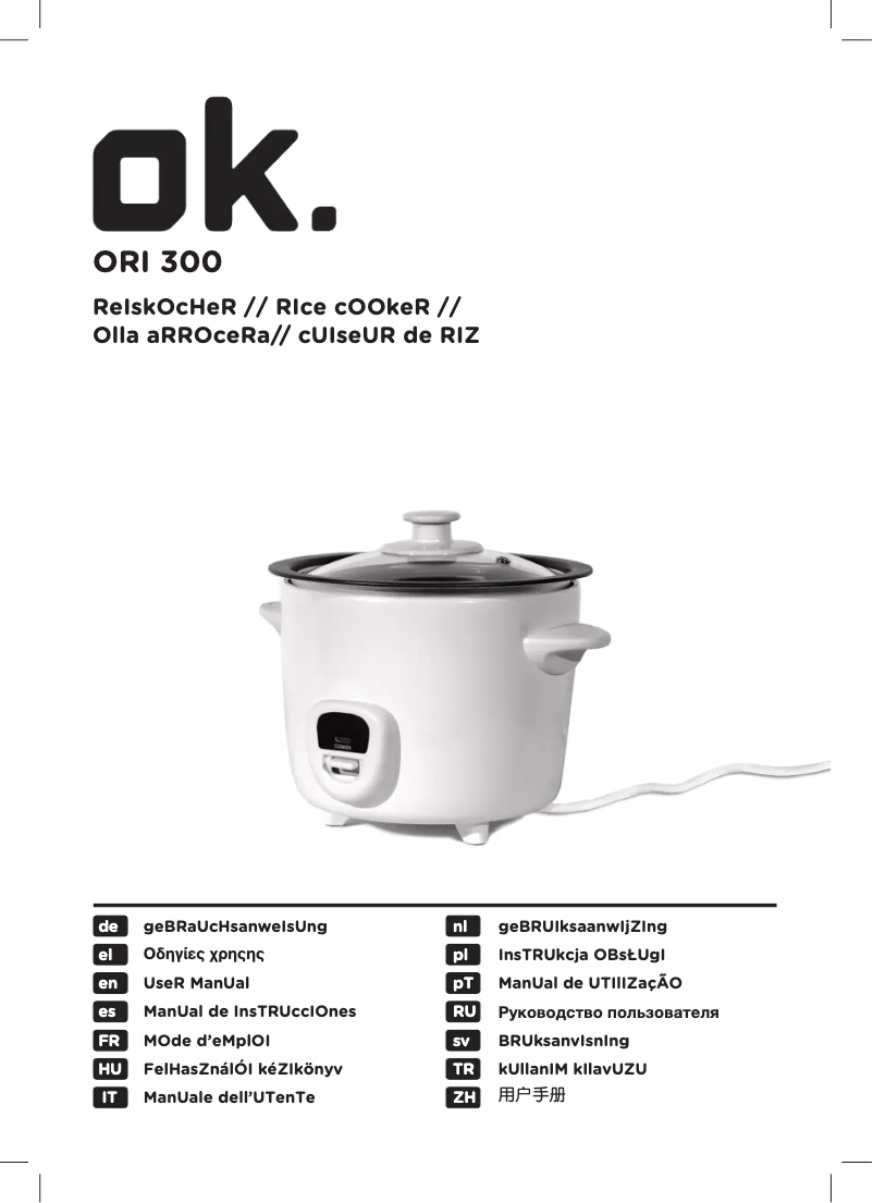 Imagen de la primera página del manual del dispositivo ORI 300