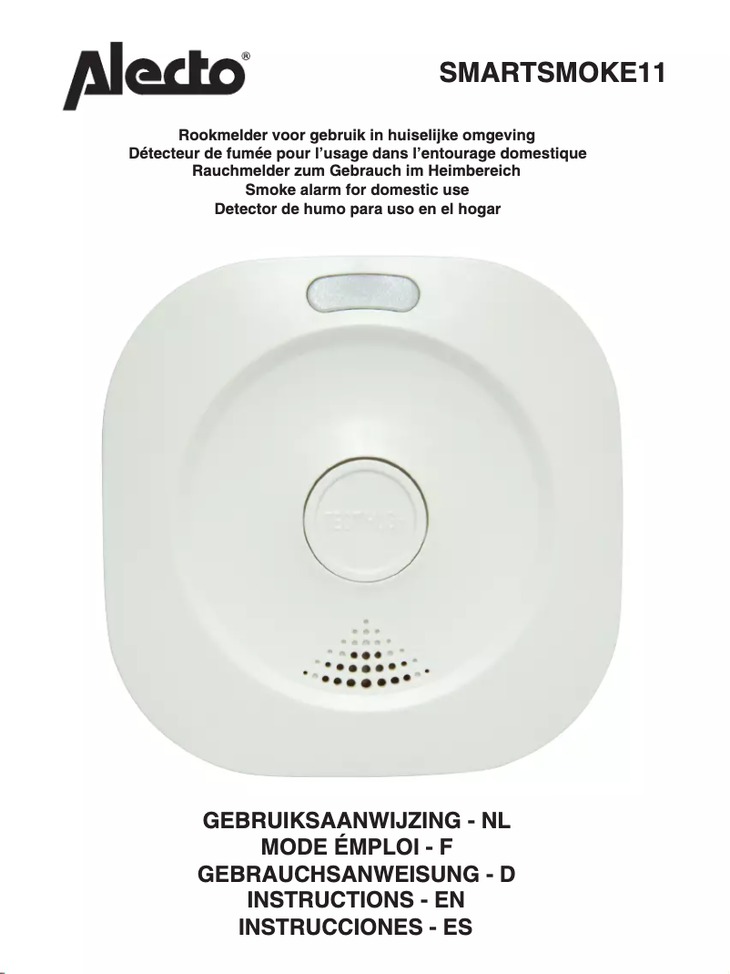 Image de la première page du manuel de l'appareil SMARTSMOKE11