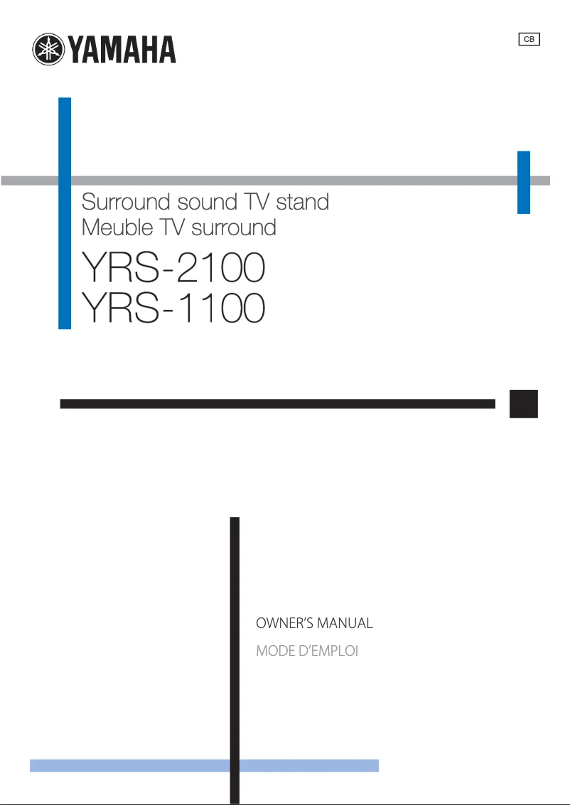 Page 1 de la notice Manuel utilisateur Yamaha YRS-1100