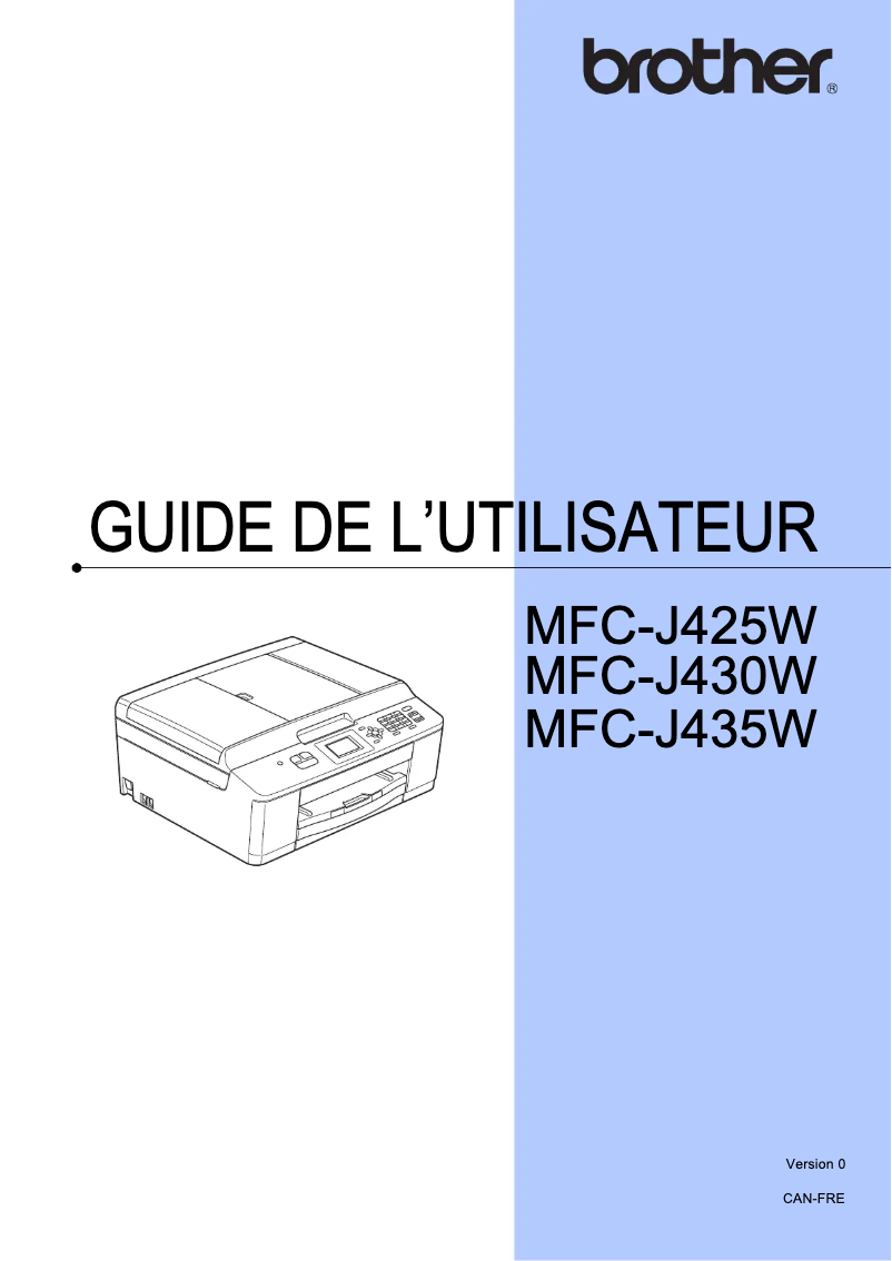 Page n°1 - Manuel utilisateur Brother MFC-J425W