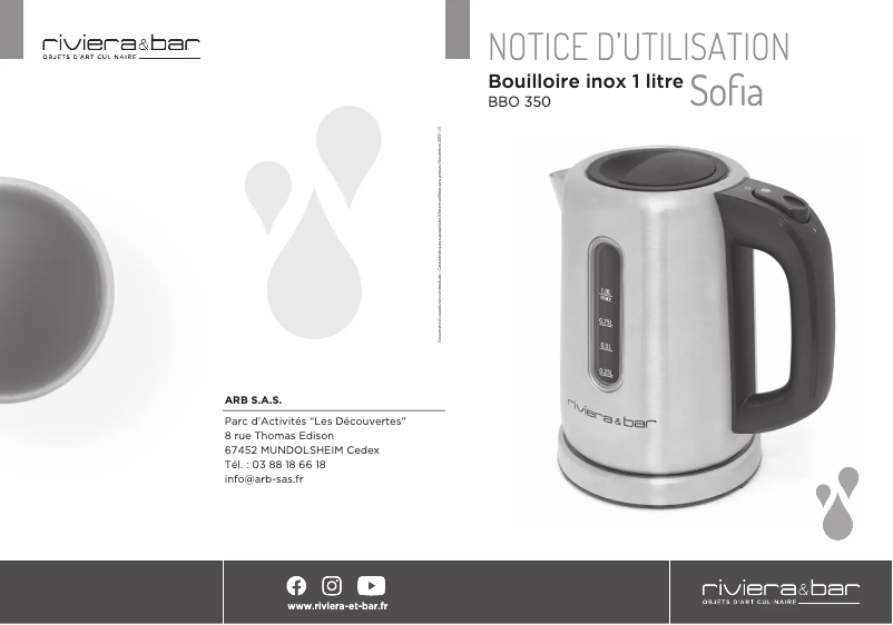 Image de la première page du manuel de l'appareil BBO350