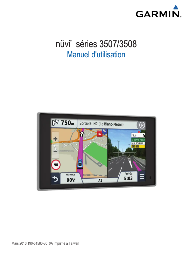 Page n°1 - Manuel utilisateur Garmin nüvi 3587