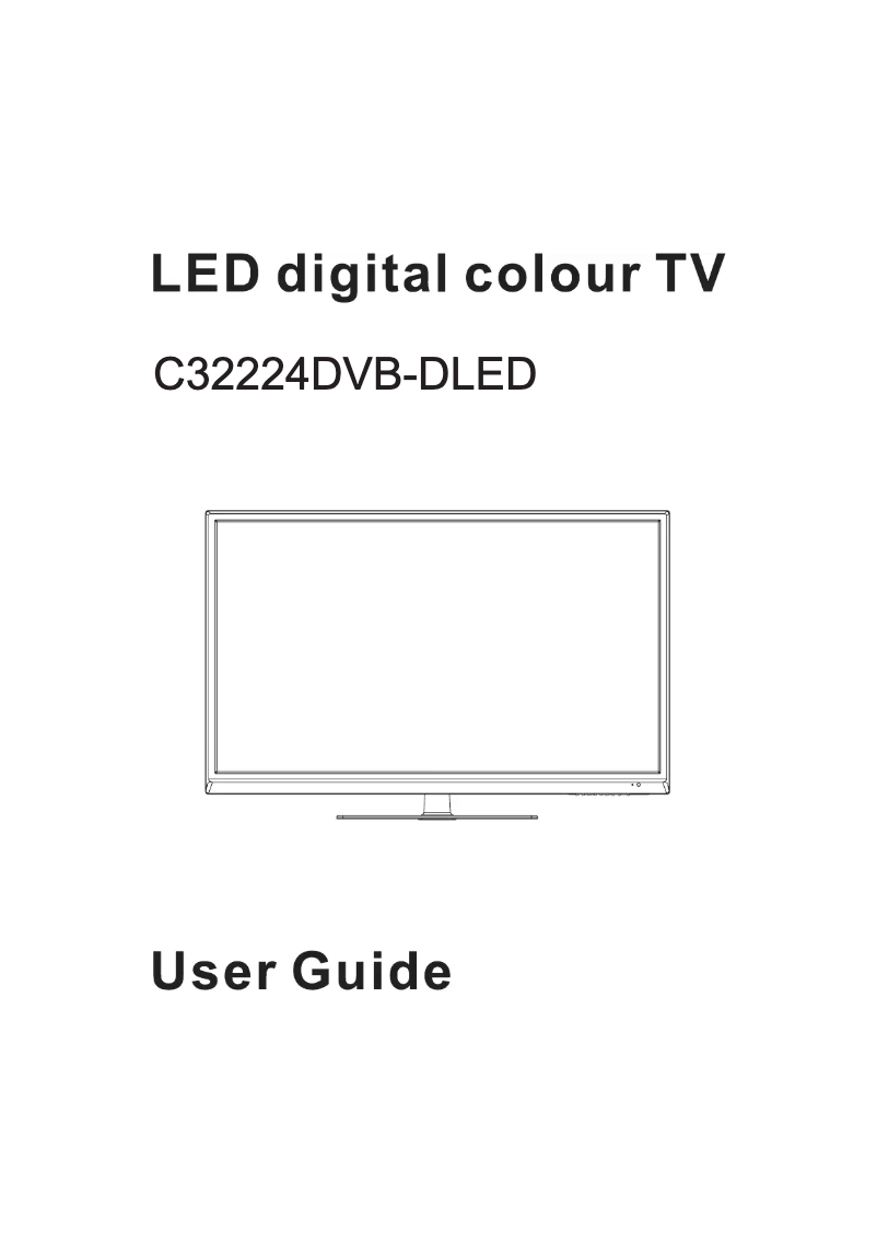 Image de la première page du manuel de l'appareil C32224DVB