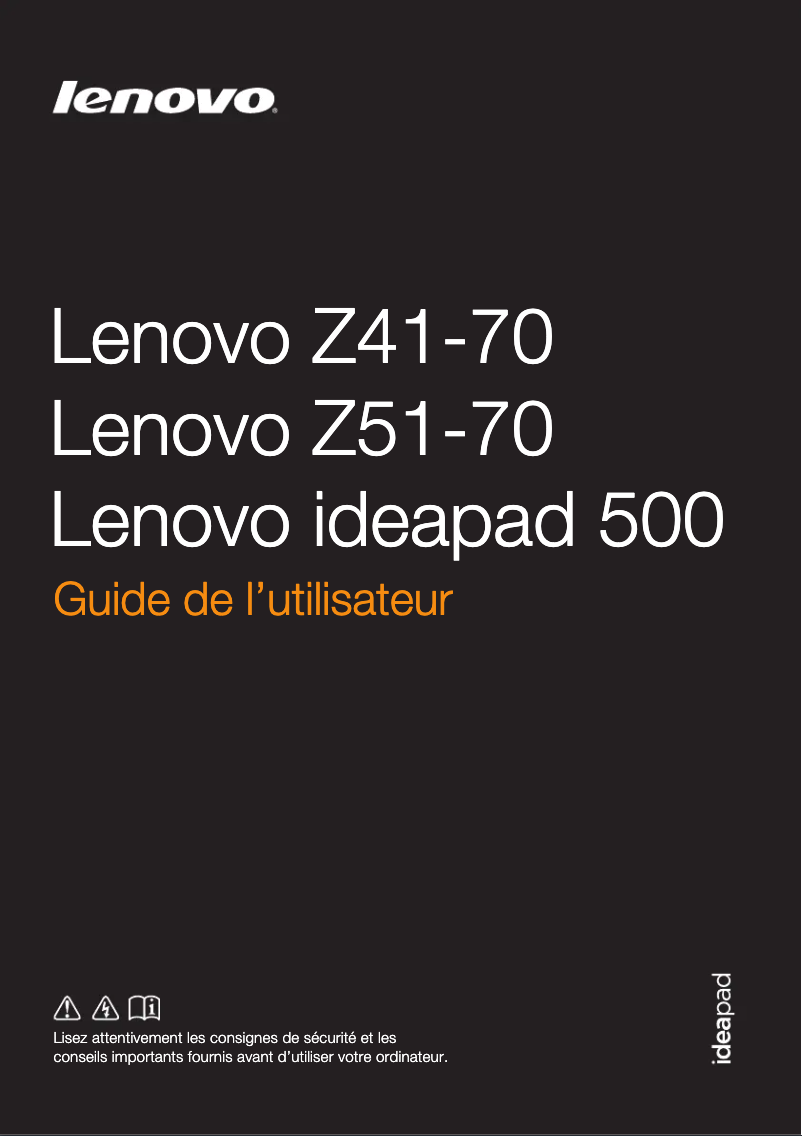 Página 1 del manual Manual de usuario Lenovo IdeaPad 500 14