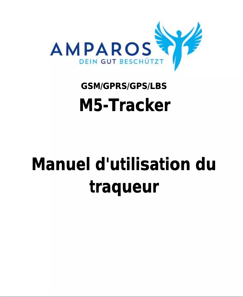 Page n°1 - Manuel utilisateur Amparos M5-Tracker