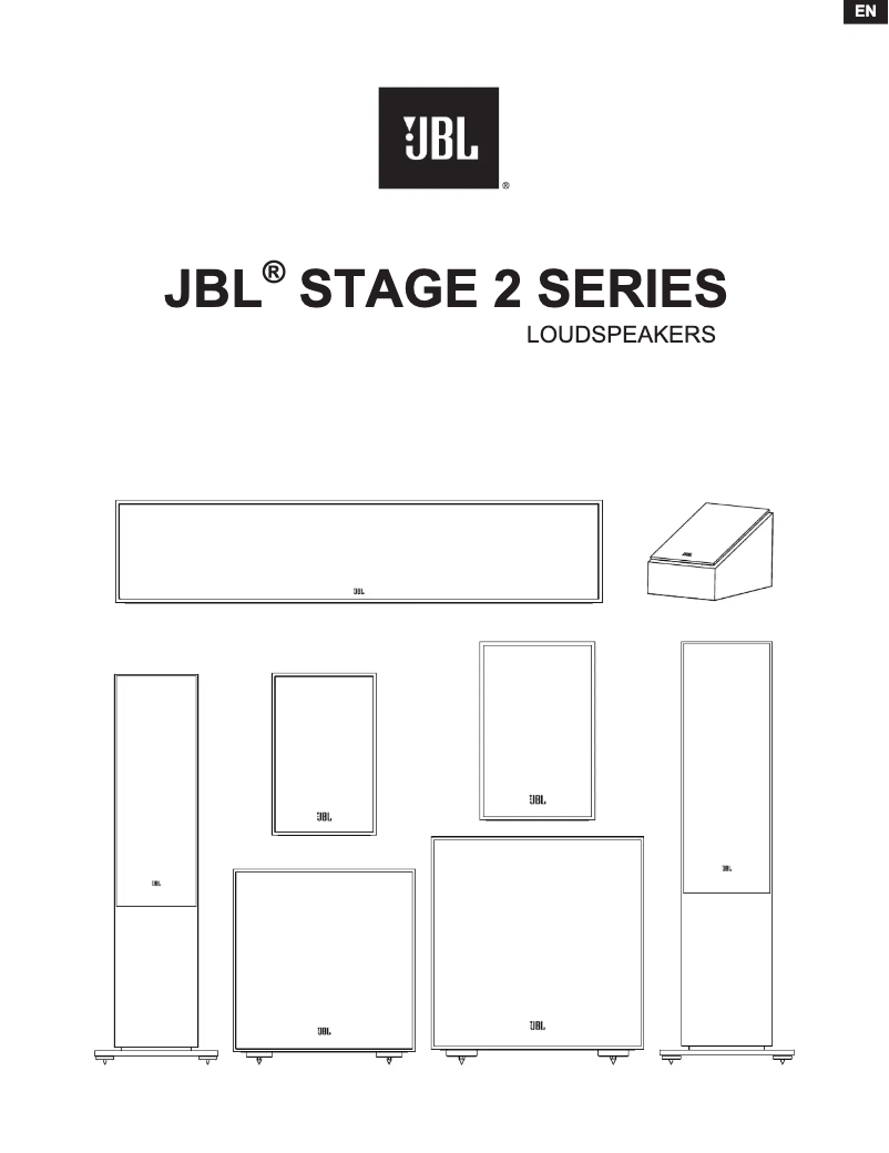 Page 1 de la notice Manuel utilisateur JBL Stage 260F