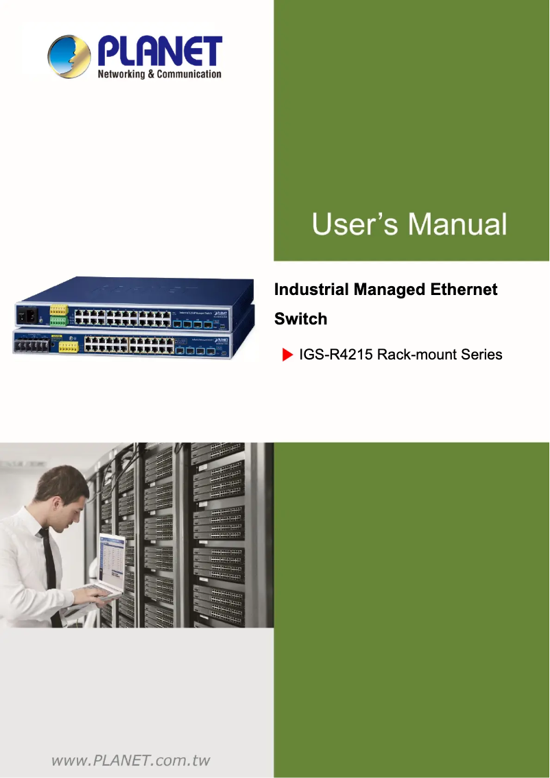 Image de la première page du manuel de l'appareil IGS-R4215-24P4X
