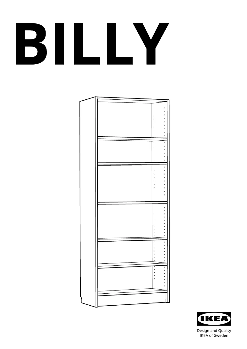 Image de la première page du manuel de l'appareil BILLY 205.257.09