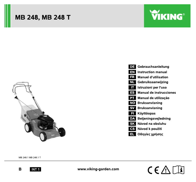 Image de la première page du manuel de l'appareil MB 248 T