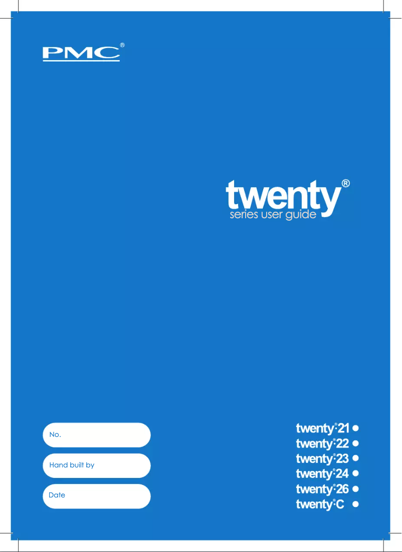 Page n°1 - Manuel utilisateur PMC twenty.23