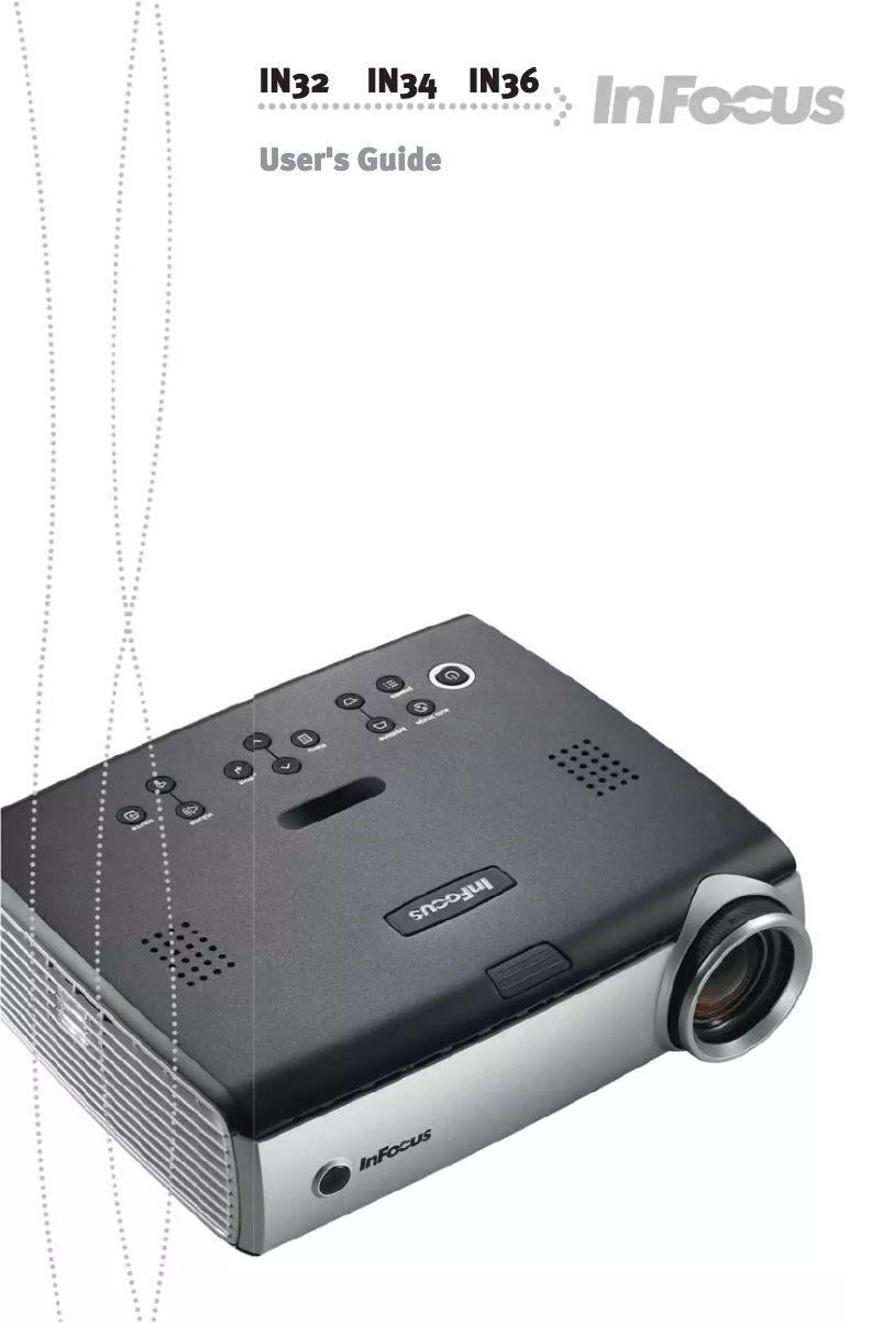 Page 1 de la notice Manuel utilisateur InFocus IN34