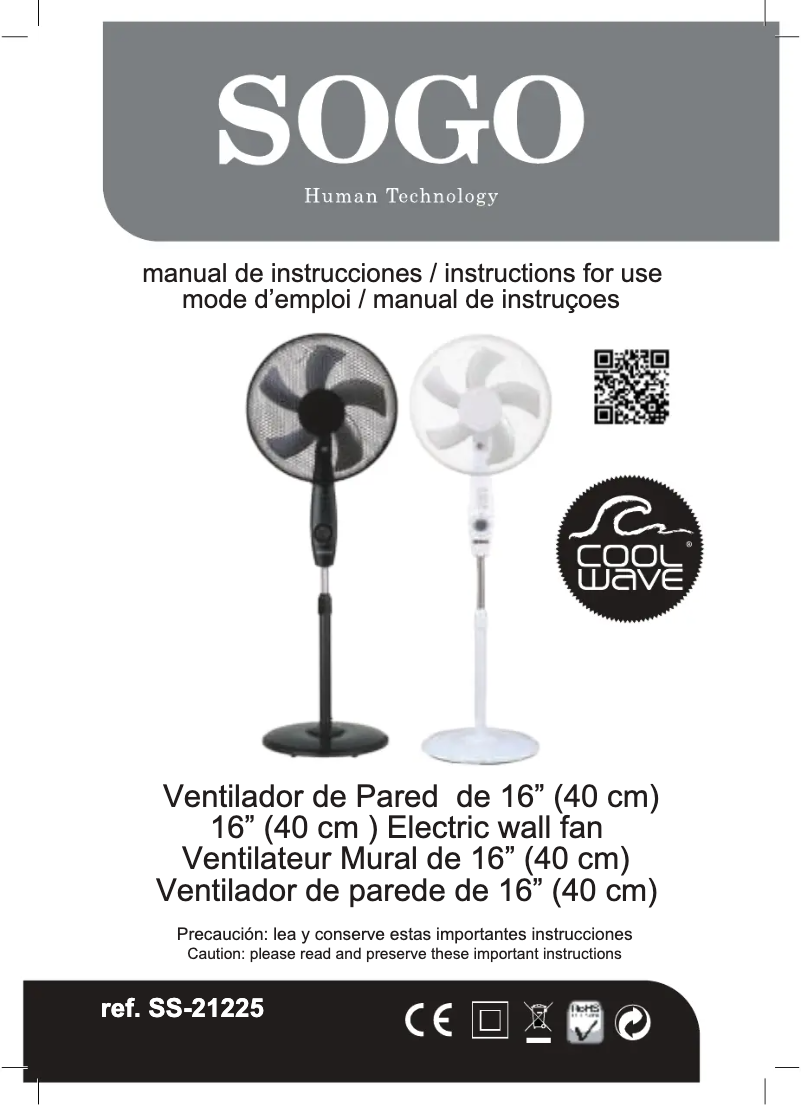 Imagen de la primera página del manual del dispositivo SS-21225
